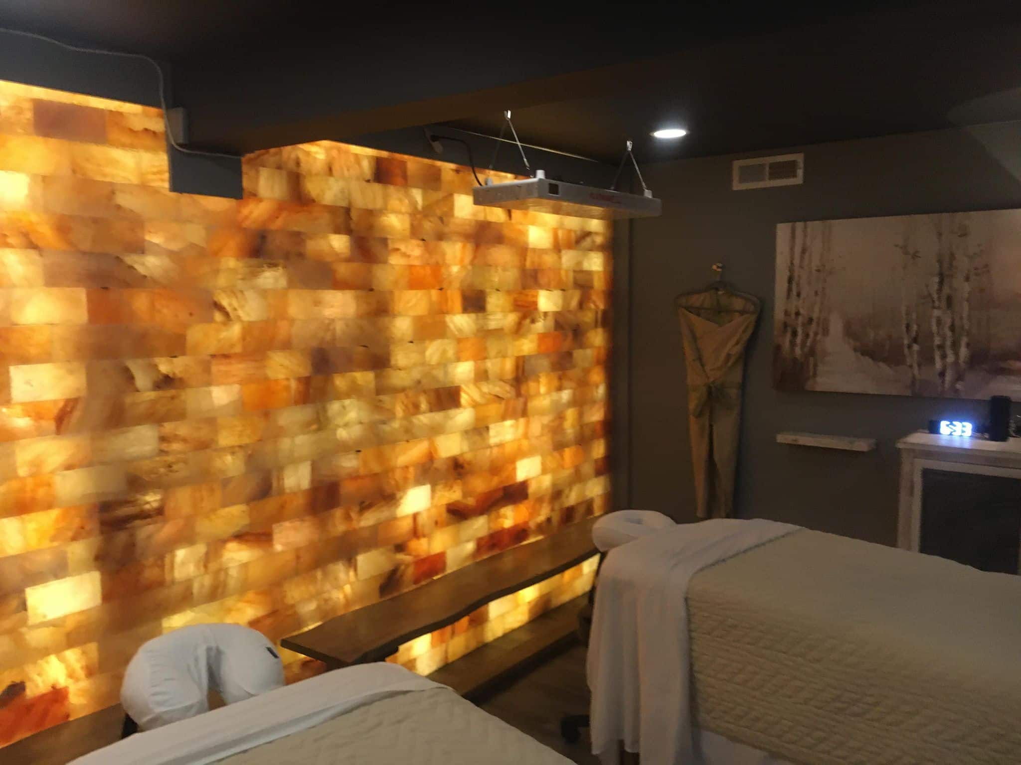 Himalayan salt wall therapy